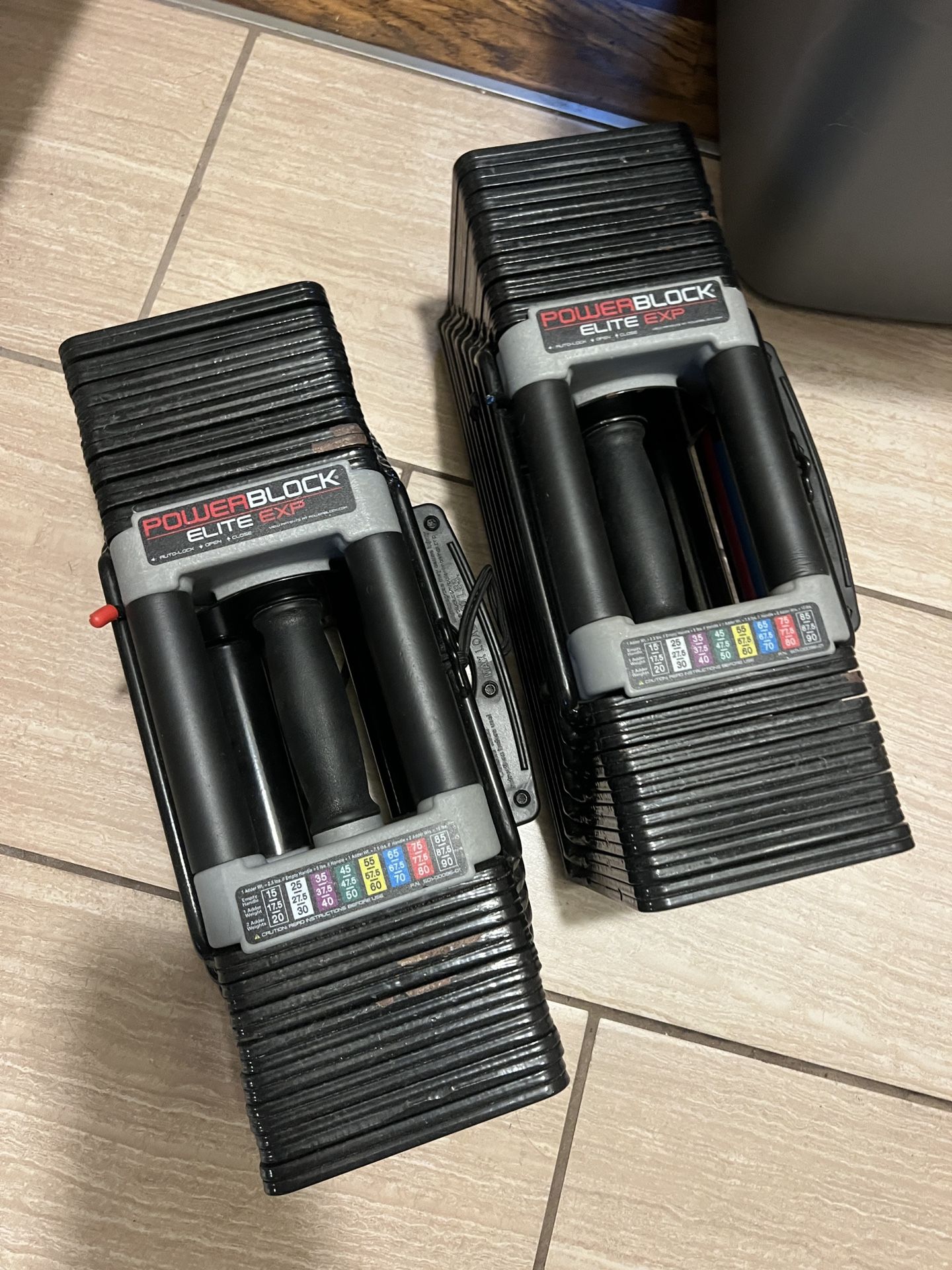 Powerblock Dumbells Up To 90lbs Each