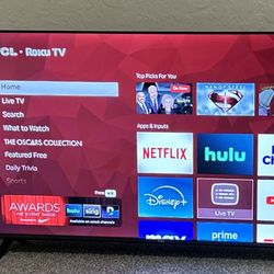 TCL Smart LED Roku 40 Inch TV With Remote 