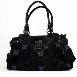 Blue And Brown Coach Purse