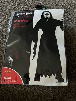 Ghost Face Halloween Costume Child Large 12-14