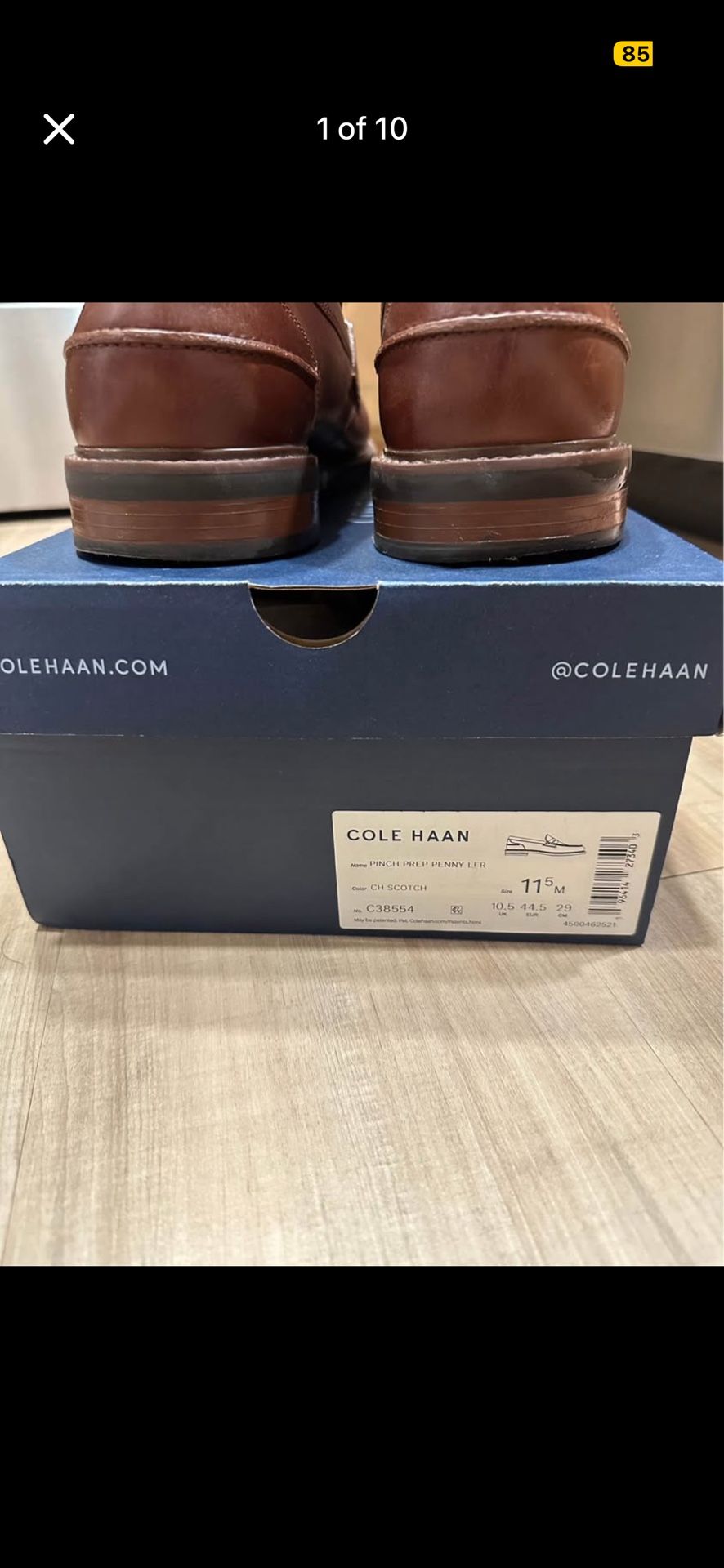 Brown Cole Haan Penny Loafers