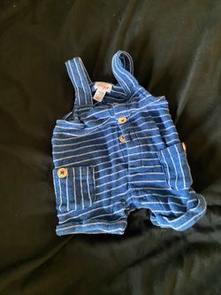 Cat & Jack Baby Striped Denim Overalls