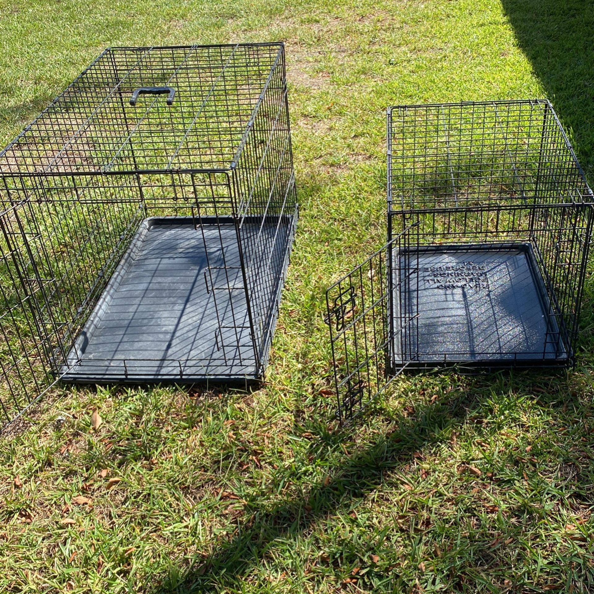 Dog cages 