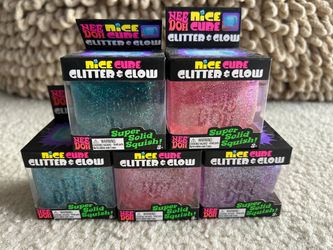 ✨ NeeDoh Nice Cube – Glitter & Glow 💖🧊