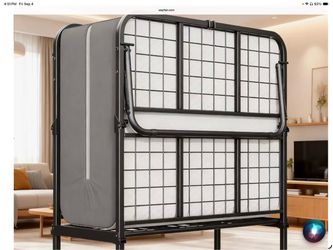 Twin size roll away bed