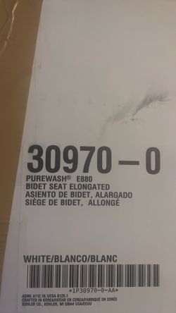 Kohler Bidet Seat Eloganted Purewash E880