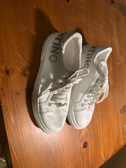 Valentino White Leather Sneakers size: 8.5