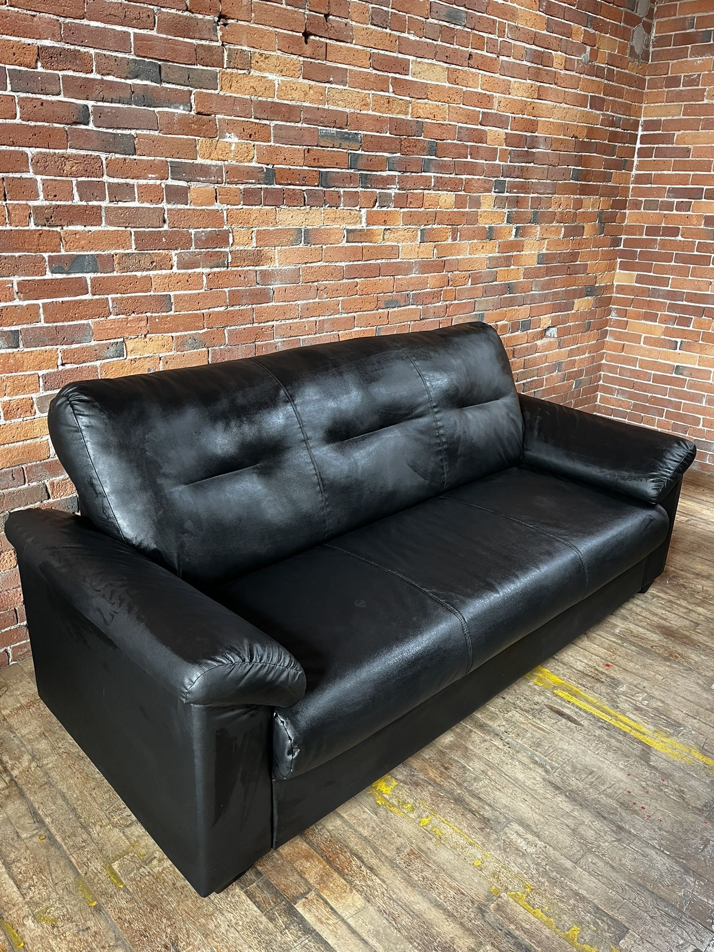 Black Faux Couch