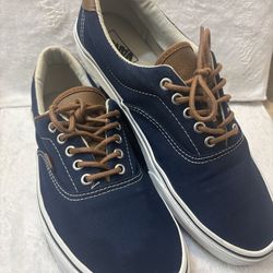 Vans Era 59 C&L Dress Blues Brown Mens Size 11.5 US Skate Sneakers Shoes Canvas  Excellent Condition. Clean, well cared for, lots of life left . Ready