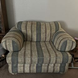 Living room couch and chair