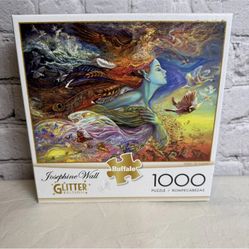 Buffalo Puzzles Josephine Wall SPIRIT OF FLIGHT Glitter Edition 1000 PC GREAT €