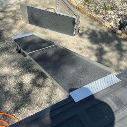 Two Wheelchair Aluminum Ramps/foldable