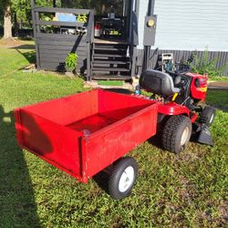 Troybilt Riding Mower With Wheelborrow