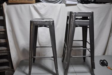 Set of 4 commercial Metal Bar Stools