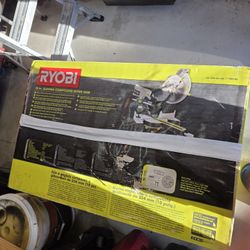 sierra ingletadora deslizante de 10” RYOBI (sliding compound miter saw