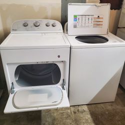 Whirlpool Top Load Washer And Electric Clothes Dryer