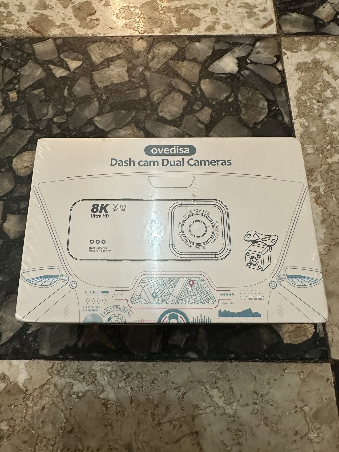 Dash Camera for Cars, 8K Full UHD Dash Cam Front and Rear Inside Sealed