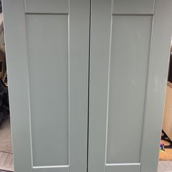 24 in. W x 12 in. D x 30 in. H Assembled Plywood Wall Kitchen Cabinet in Verdant Green 