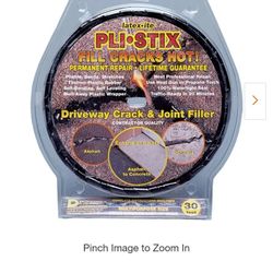 Pli-Stix 30 ft. Medium Black Permanent Blacktop Joint and Crack Filler

