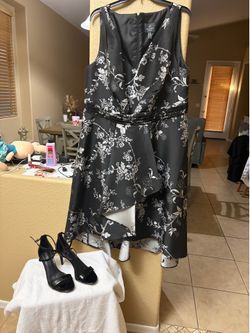 Party dress and shoes