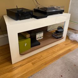 White Stand For Hi Fi or Books