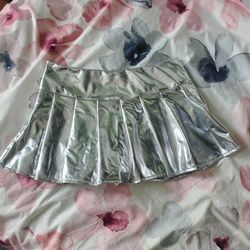 SHEIN Holographic Mini Skirt
