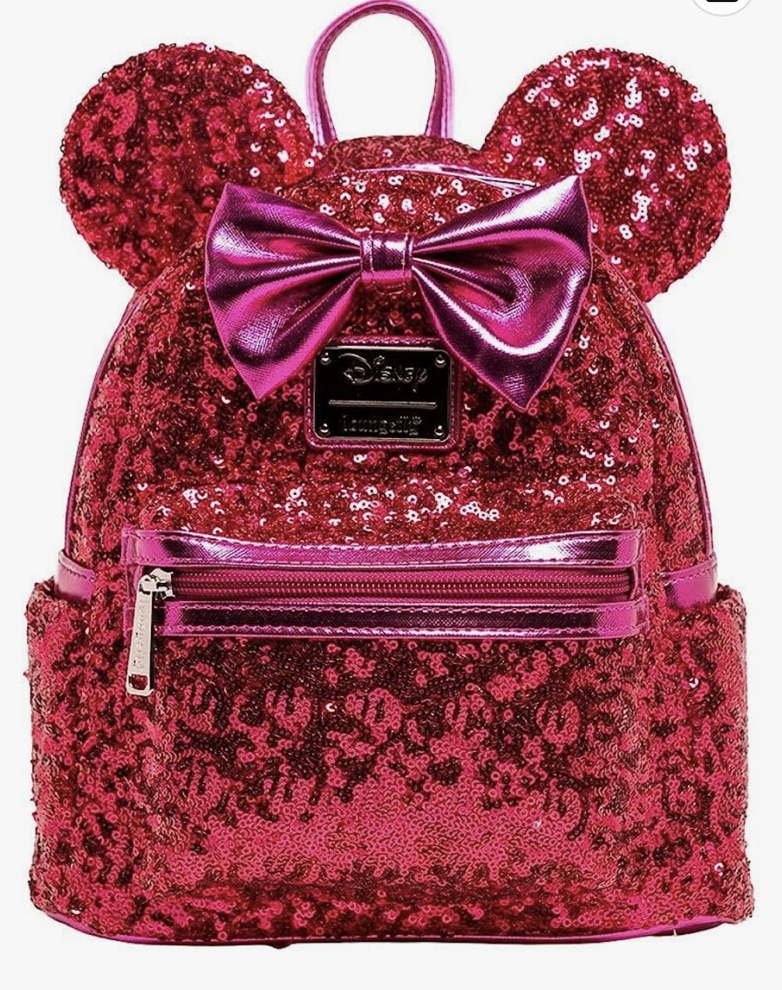 Loungefly Pink Sequin Backpack Disney