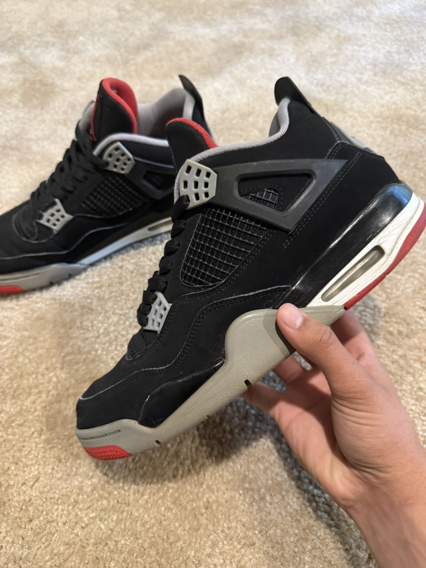Jordan 4 Bred Size 10 
