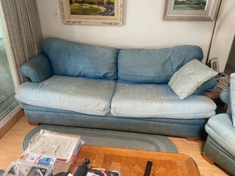 Free couch and over sized chair.