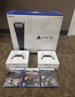 Brand New Console Disc Version 3 Games + 2 Controller Bundle