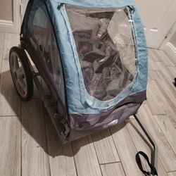 Sync and Take 2 Bike Trailer for Kids, Single and Double Seat Options, 5-Poin...