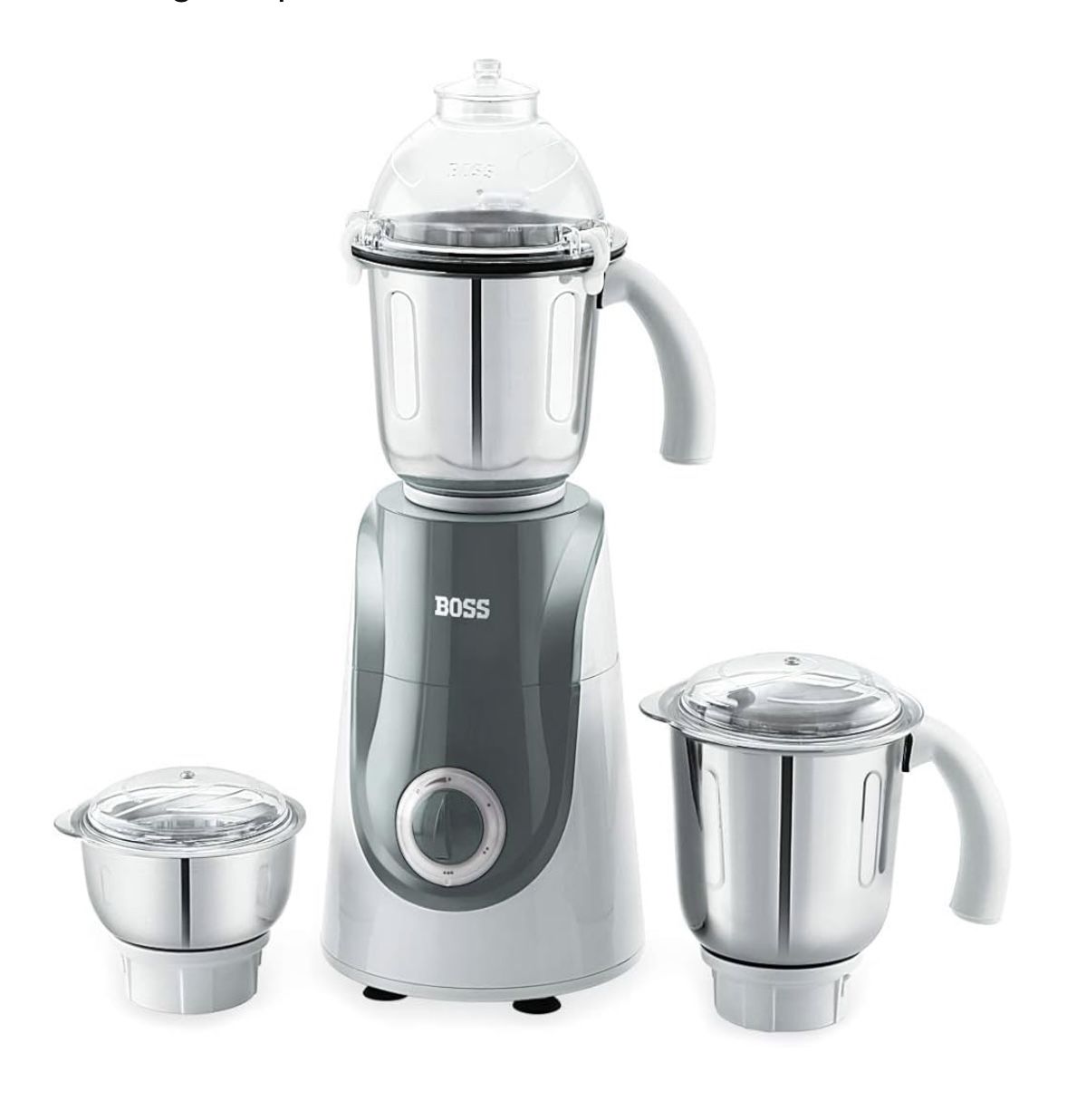 Boss Crown Wet & Dry Mixer Grinder Powerful 750W with 3 Stainless Steel Jars, 110V blender, grinder
