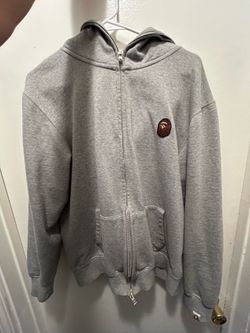 Grey Bape zip up size M (used)