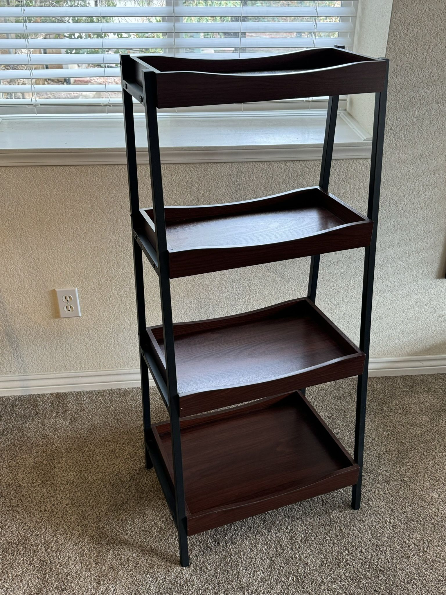 Bookcase Ladder, 4 Shelf Display Home Decor