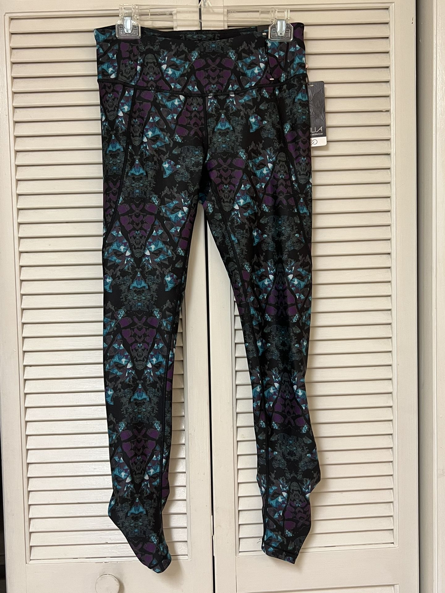 Calia By Carrie Underwood Essential Black Print Tight Fit Leggings - Medium NWT