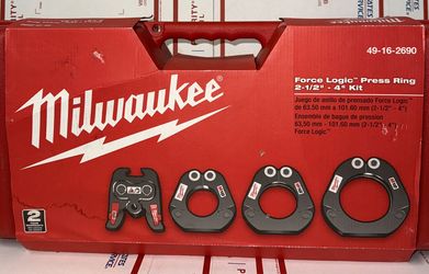 Milwaukee 2-1/2”-4” Press Ring Kit for M18 Pro Press. Model #49-16-2690