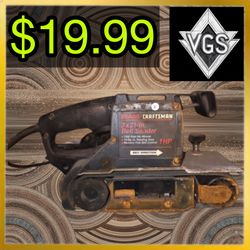*HEAVY DUTY* Sears Craftsman 3x21 Inch Belt Sander 1HP Vintage Power Tool 1990s