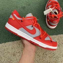 Off-White x Dunk Low 'University Red'