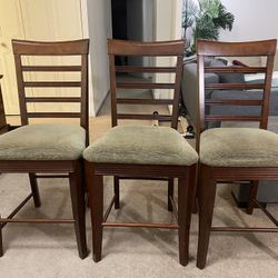 Set of 3 Bar-Height Chairs – 24”