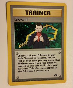 Giovanni Holo Rare Pokémon Gym Challenge NM