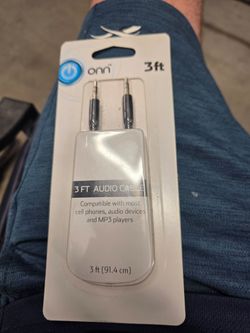 Onn 3ft Aux Audio Cable