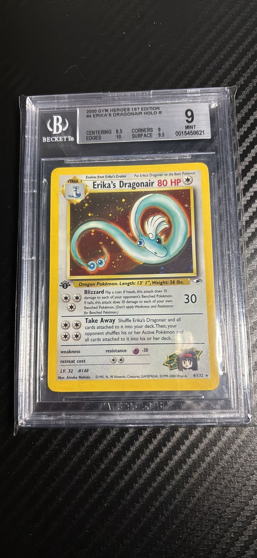 Pokémon Dragonair 1st Edition Graded