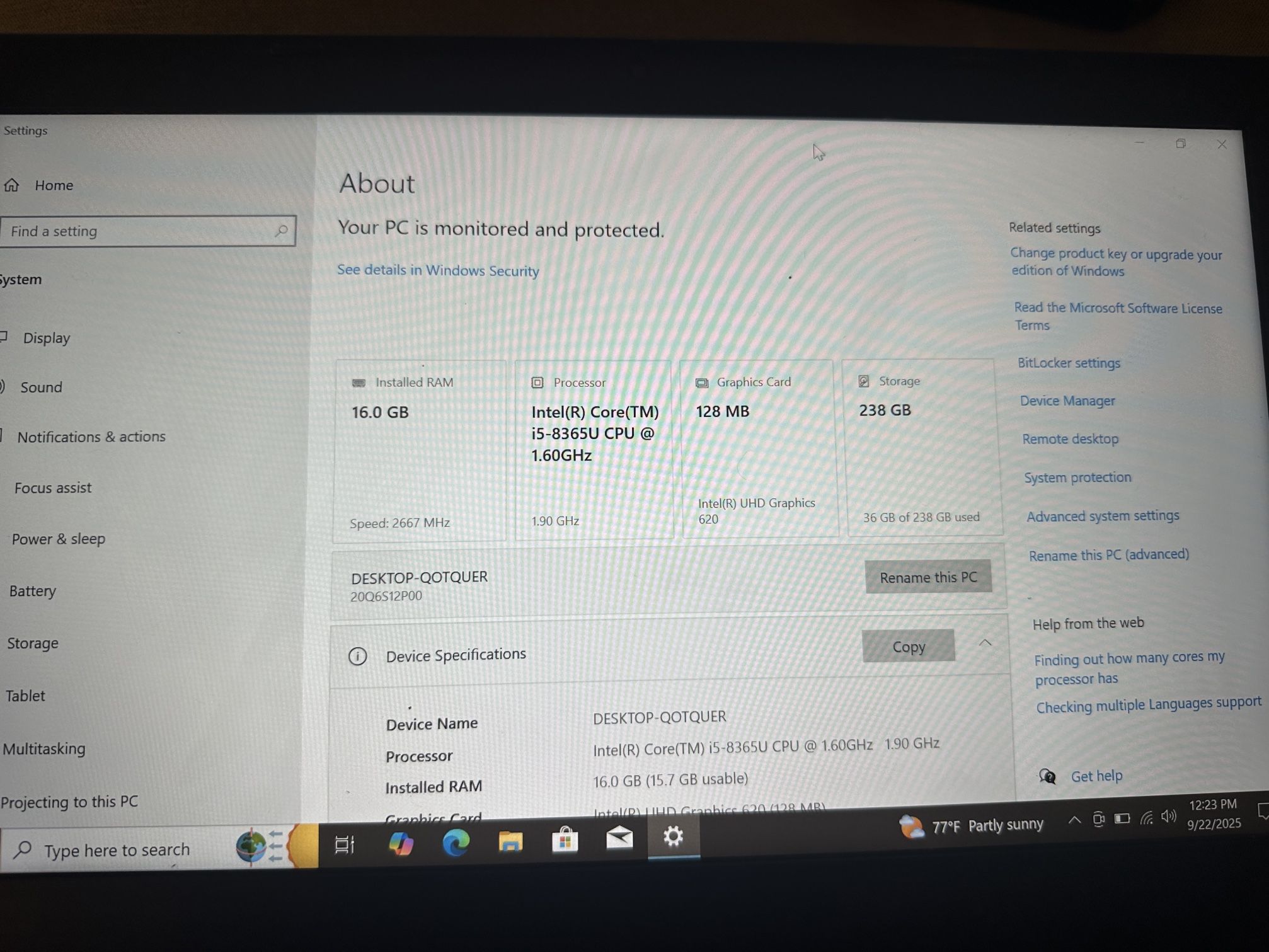 Lenovo ThinkPad  14" Laptop