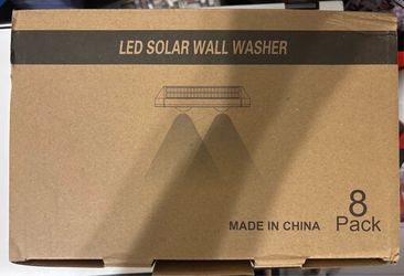 LED solar fence lights (8) count
