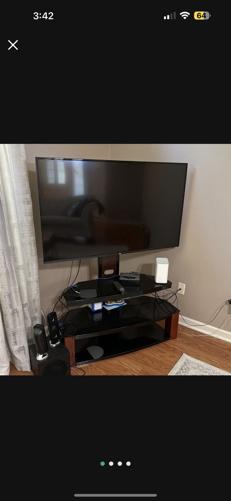 JVC 55 Inch TV With Swivel I Stand Great Shape….REDUCED!!!!