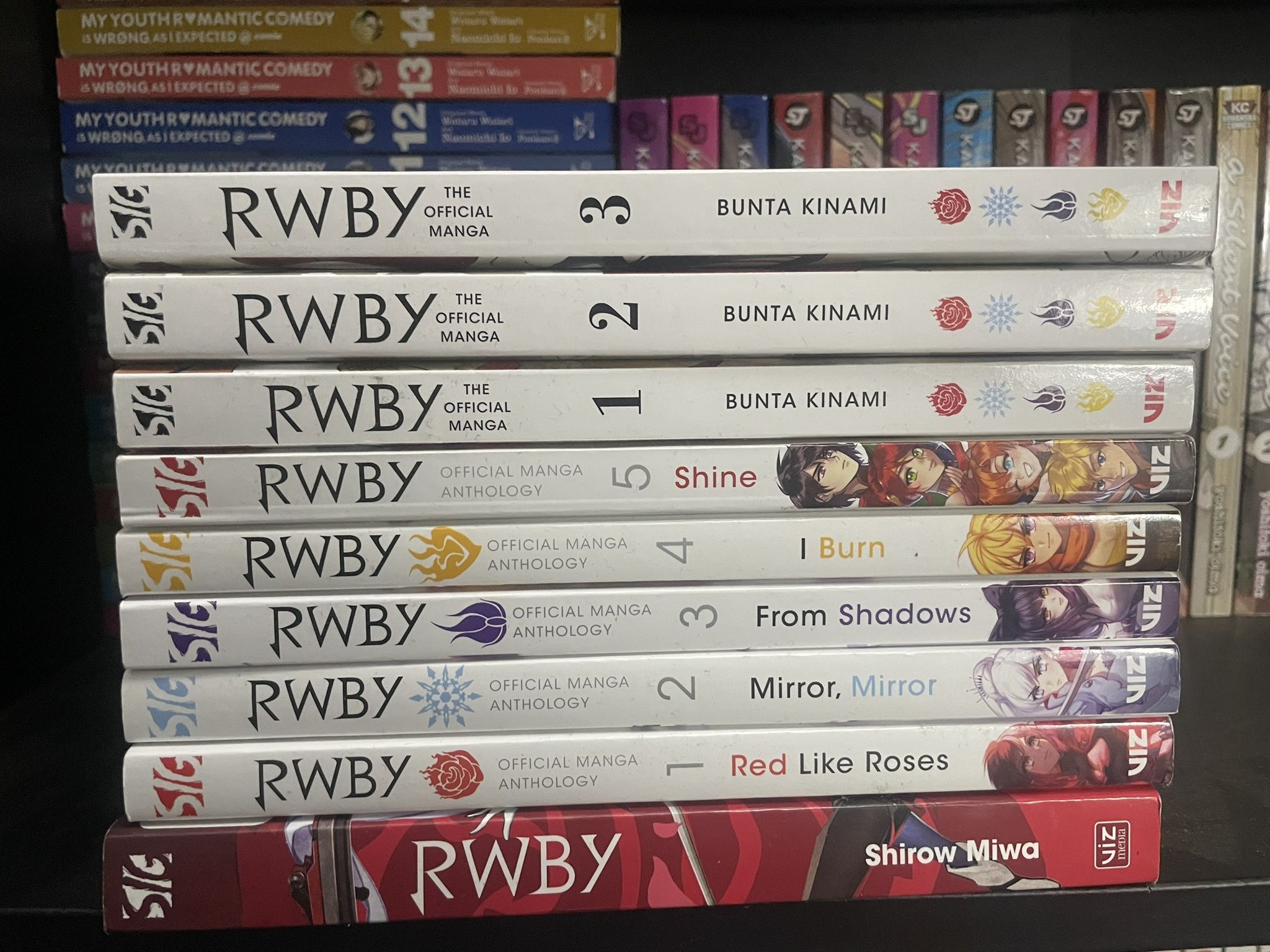 RWBY Manga Vol 1-5 & 1-3 