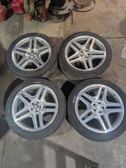 21" alloy Mercedes rims with tires