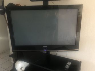 Samsung 52” TV with the TV Stand