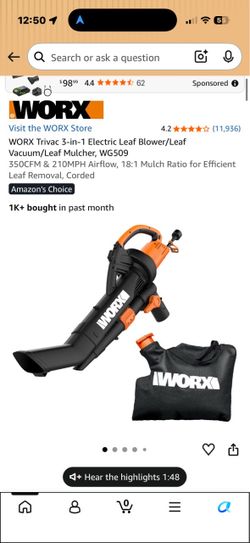 Worx leaf pro