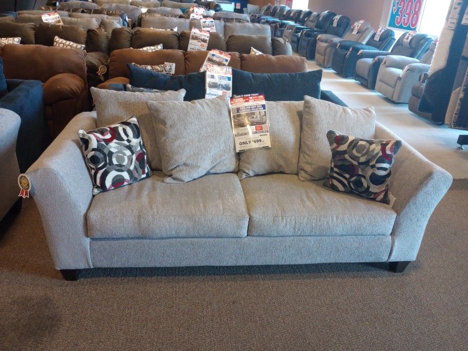 Home Run Grey Sofa & Loveseat